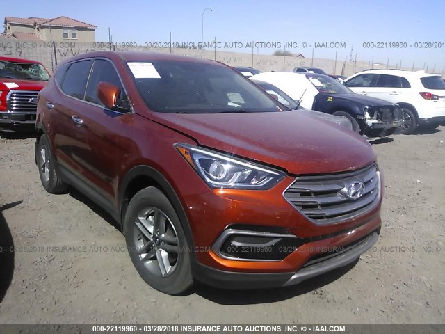 5XYZT3LB3HG409046 - 2017 HYUNDAI SANTA FE SPORT  ORANGE photo 1