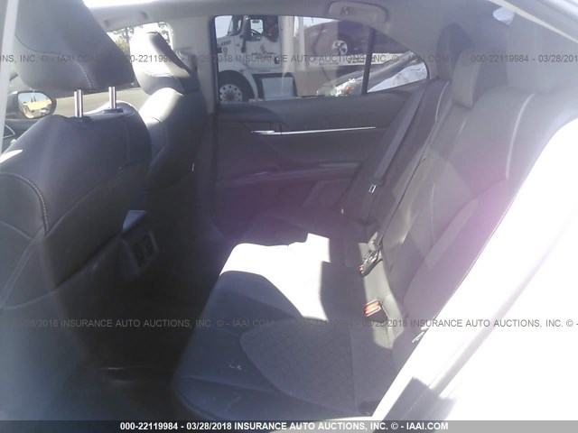 4T1B61HK6JU042004 - 2018 TOYOTA CAMRY XSE WHITE photo 8
