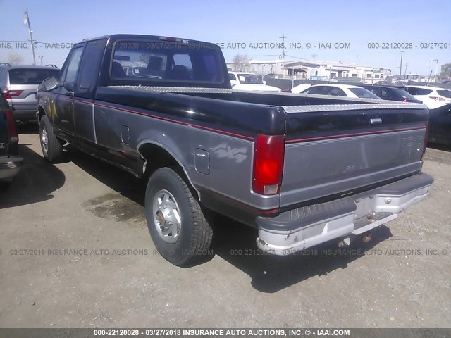 1FTHX26F7SKB25848 - 1995 FORD F250 BLACK photo 3