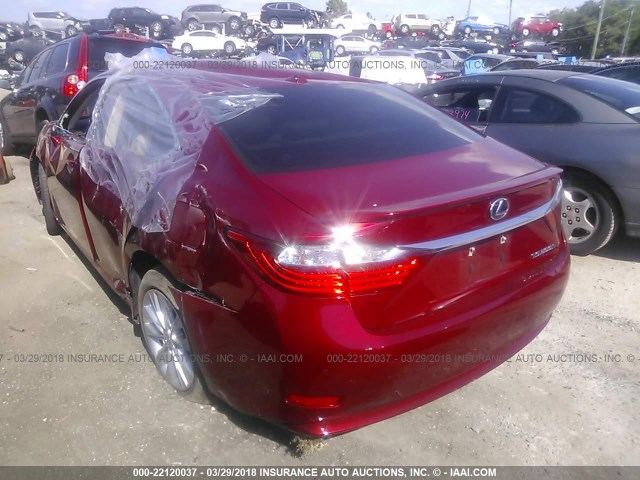 JTHBW1GG6D2010783 - 2013 LEXUS ES 300H RED photo 6