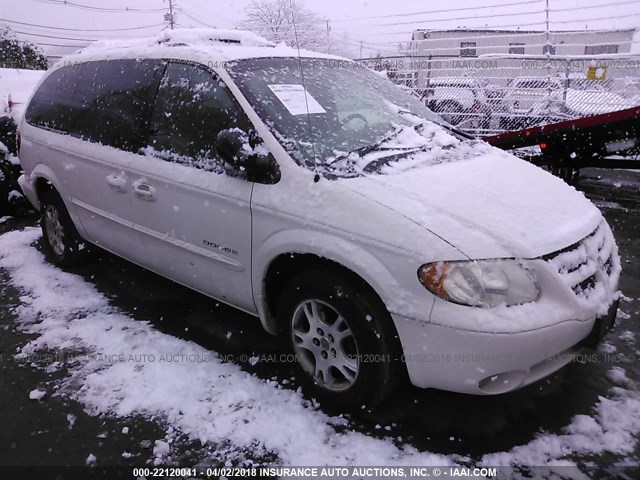 2B4GP44301R220832 - 2001 DODGE GRAND CARAVAN SPORT WHITE photo 1