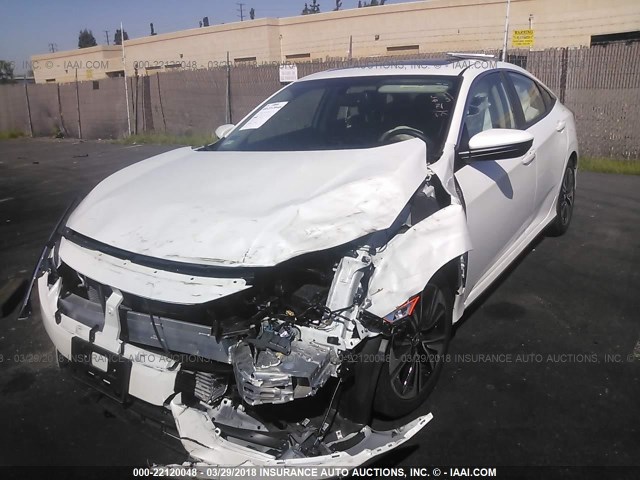 2HGFC1F76HH642226 - 2017 HONDA CIVIC EXL WHITE photo 2