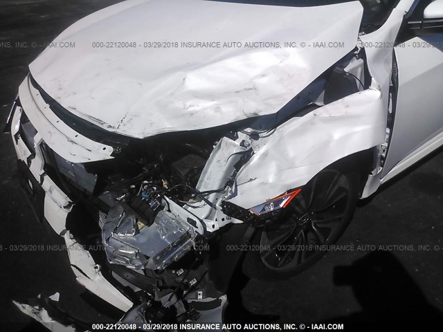 2HGFC1F76HH642226 - 2017 HONDA CIVIC EXL WHITE photo 6