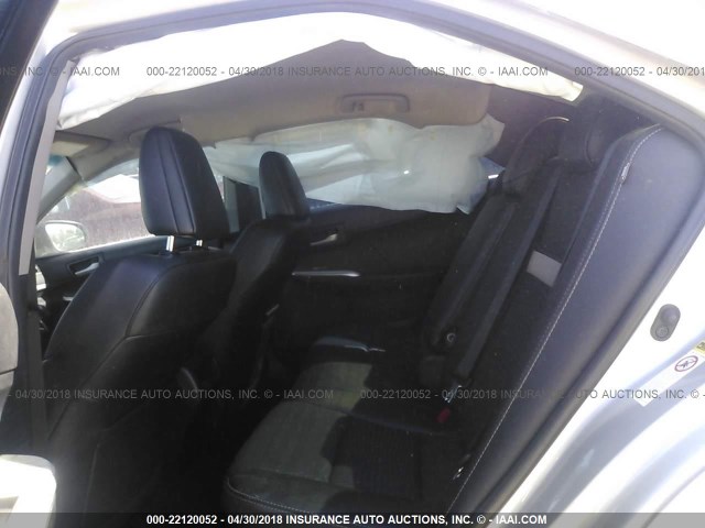 4T1BF1FKXDU271180 - 2013 TOYOTA CAMRY L/SE/LE/XLE 银色 照片 8
