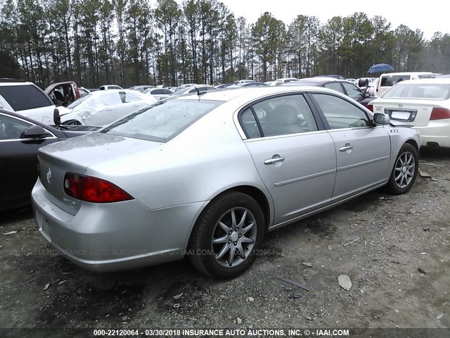 1G4HD57227U168717 - 2007 BUICK LUCERNE CXL GRAY photo 4