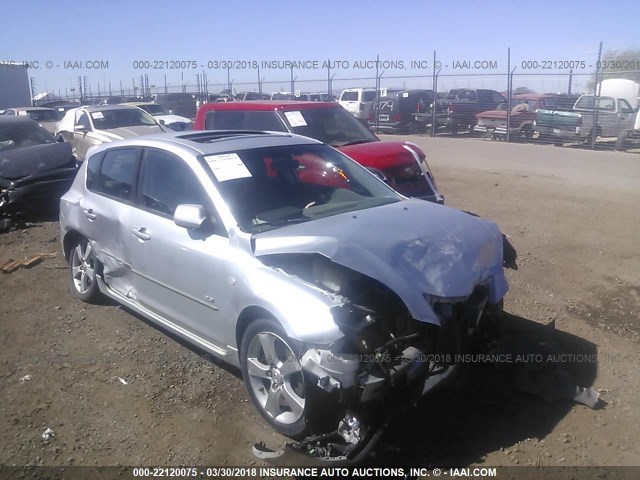 JM1BK143661429434 - 2006 MAZDA 3 HATCHBACK SILVER photo 1