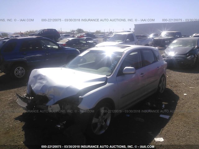 JM1BK143661429434 - 2006 MAZDA 3 HATCHBACK SILVER photo 2