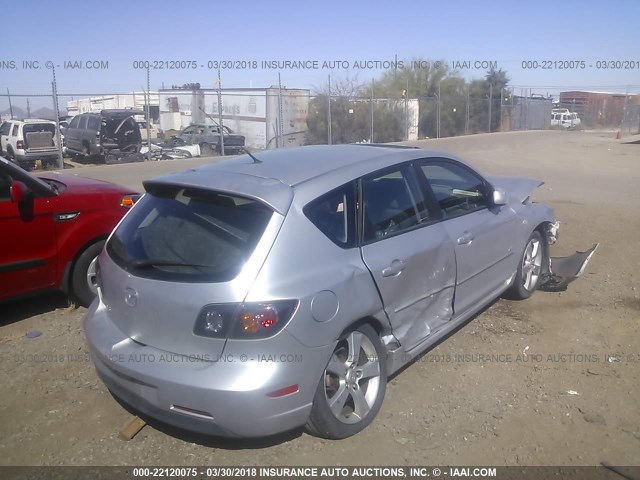 JM1BK143661429434 - 2006 MAZDA 3 HATCHBACK SILVER photo 4