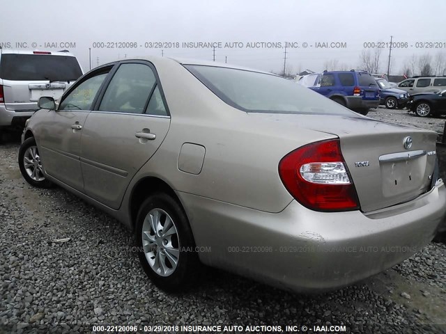 4T1BF32K54U571498 - 2004 TOYOTA CAMRY LE/XLE/SE თაფლისფერი ფოტო 3