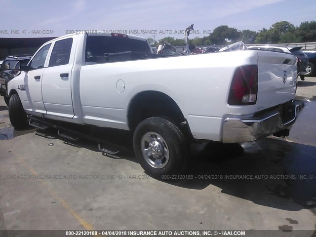 3C6UR5HL3DG528272 - 2013 RAM 2500 ST WHITE photo 3