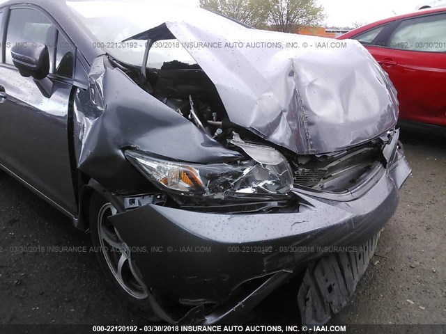 19XFB2F79FE034670 - 2015 HONDA CIVIC SE BLACK photo 6