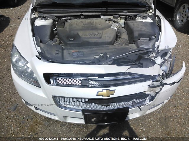 1G1ZE5E71AF252066 - 2010 CHEVROLET MALIBU LTZ WHITE photo 10