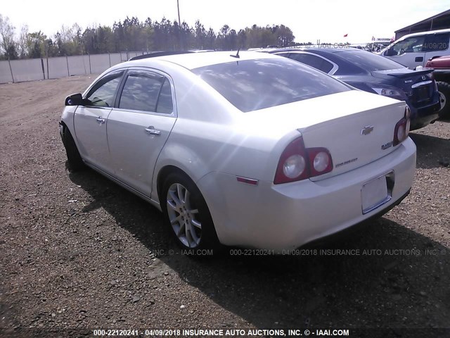 1G1ZE5E71AF252066 - 2010 CHEVROLET MALIBU LTZ WHITE photo 3