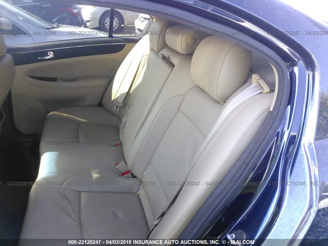 KMHGC4DE1BU143078 - 2011 HYUNDAI GENESIS 3.8L BLUE photo 8