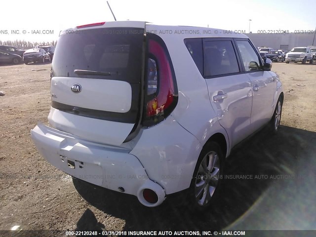 KNDJX3A57G7261140 - 2016 KIA SOUL ! WHITE photo 4