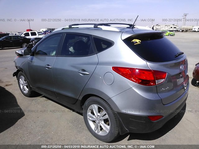 KM8JU3AC6CU480475 - 2012 HYUNDAI TUCSON GLS/LIMITED ნაცრისფერი ფოტო 3