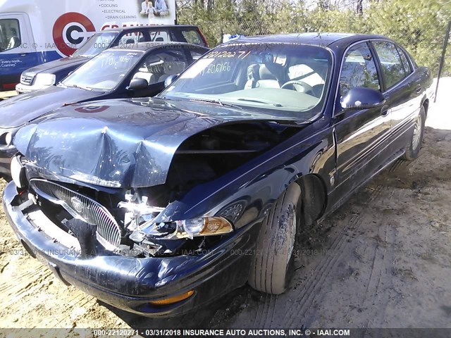 1G4HP54K624143257 - 2002 BUICK LESABRE CUSTOM Dark Blue photo 2