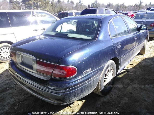 1G4HP54K624143257 - 2002 BUICK LESABRE CUSTOM Dark Blue photo 4