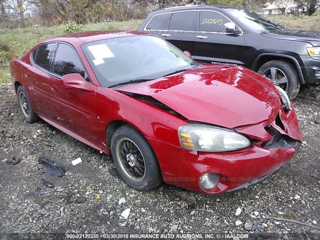 2G2WP552161268862 - 2006 PONTIAC GRAND PRIX RED photo 1