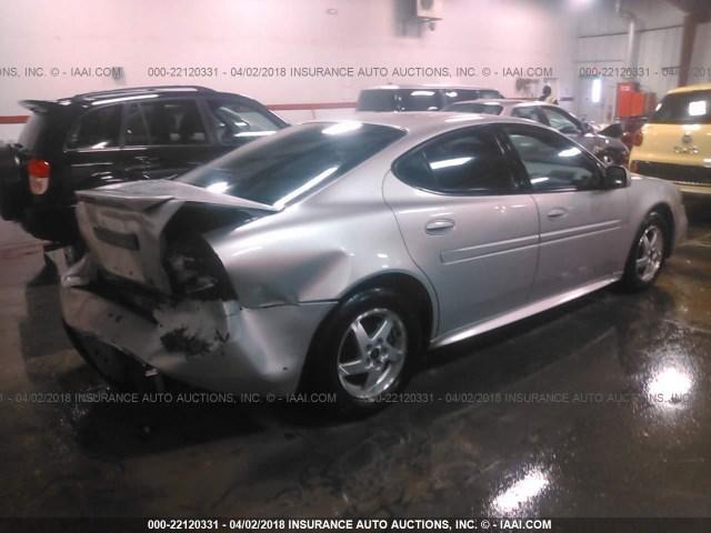 2G2WP522841267726 - 2004 PONTIAC GRAND PRIX GT SILVER photo 4