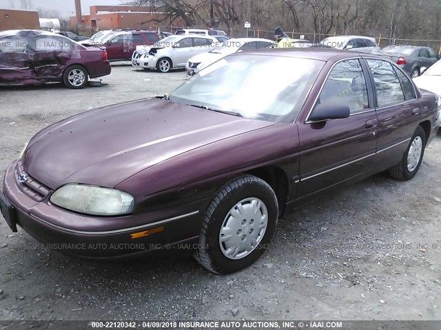 2G1WL52M2V9236914 - 1997 CHEVROLET LUMINA LS BURGUNDY photo 2