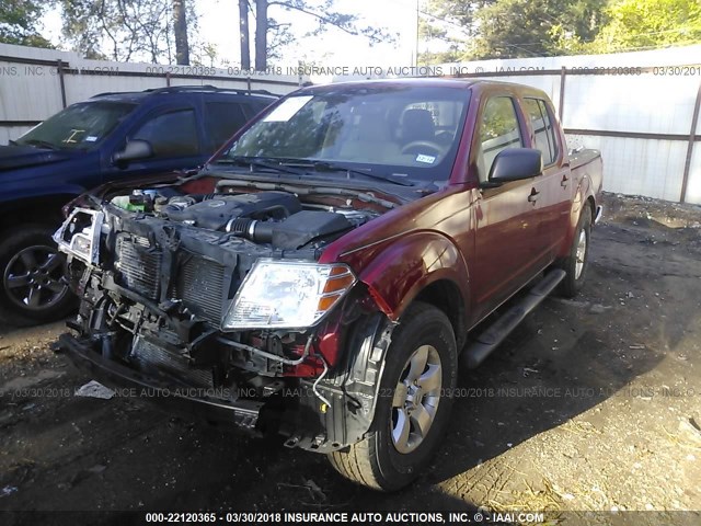 1N6AD0ER9CC449337 - 2012 NISSAN FRONTIER S/SV/SL/PRO-4X RED photo 2