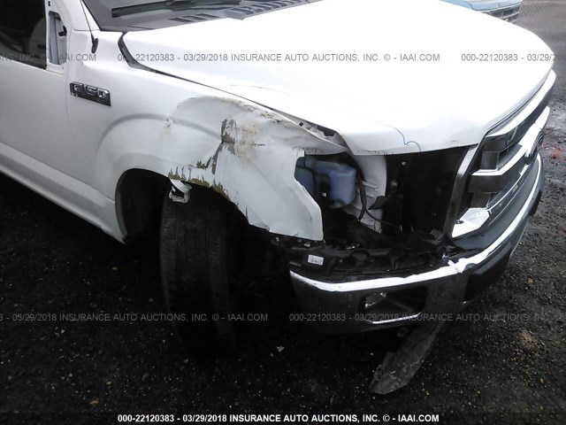 1FTEX1C82FKF12624 - 2015 FORD F150 SUPER CAB WHITE photo 6