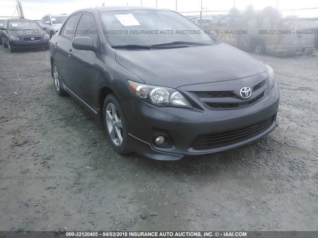 2T1BU4EE4BC728678 - 2011 TOYOTA COROLLA S/LE GRAY photo 1