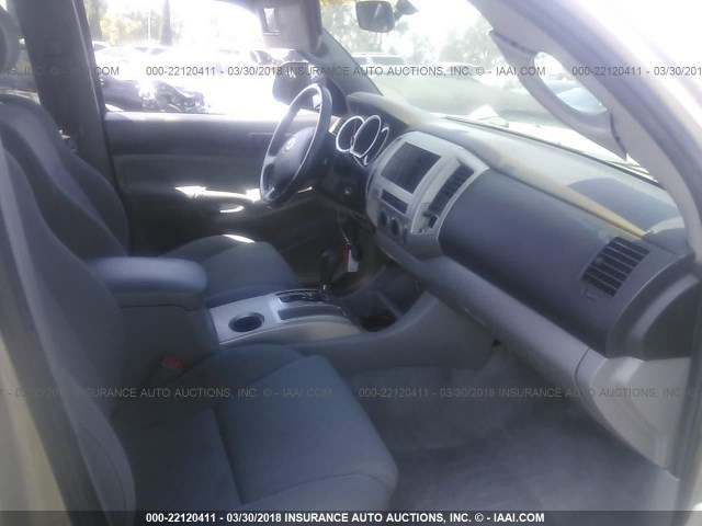 5TEJU62N57Z415023 - 2007 TOYOTA TACOMA DOUBLE CAB PRERUNNER TAN photo 5