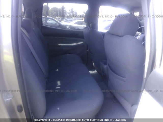 5TEJU62N57Z415023 - 2007 TOYOTA TACOMA DOUBLE CAB PRERUNNER TAN photo 8