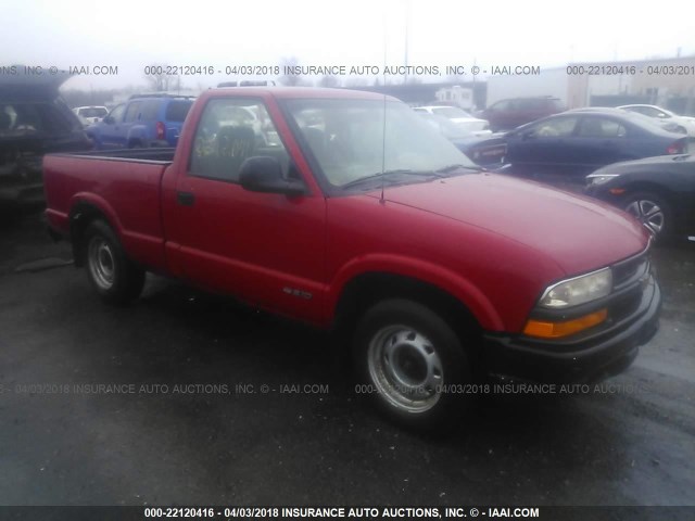 1GCCS1444W8172570 - 1998 CHEVROLET S TRUCK S10 RED photo 1