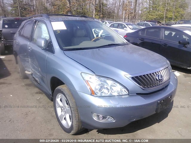 2T2HK31U28C087400 - 2008 LEXUS RX 350 Light Blue photo 1