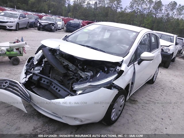 3N1CE2CP1FL363795 - 2015 NISSAN VERSA NOTE S/S PLUS/SV/SL/SR WHITE photo 2