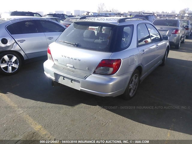 JF1GG29683G800284 - 2003 SUBARU IMPREZA WRX SILVER photo 4