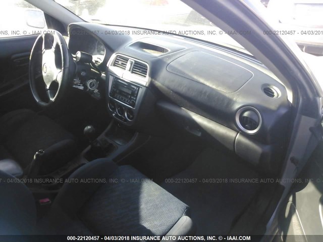 JF1GG29683G800284 - 2003 SUBARU IMPREZA WRX SILVER photo 5