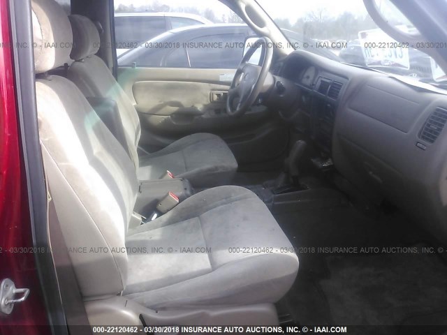 5TEHN72N73Z224134 - 2003 TOYOTA TACOMA DOUBLE CAB 勃艮第红 照片 5