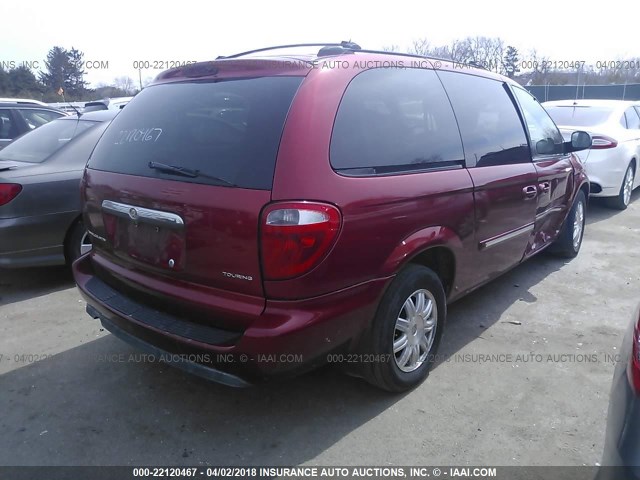 2C8GP54L15R144566 - 2005 CHRYSLER TOWN & COUNTRY TOURING MAROON photo 4