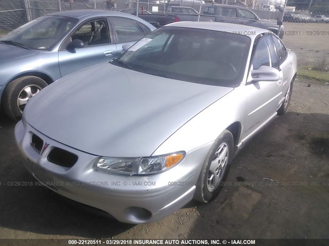 1G2WP52K41F130478 - 2001 PONTIAC GRAND PRIX GT SILVER photo 2