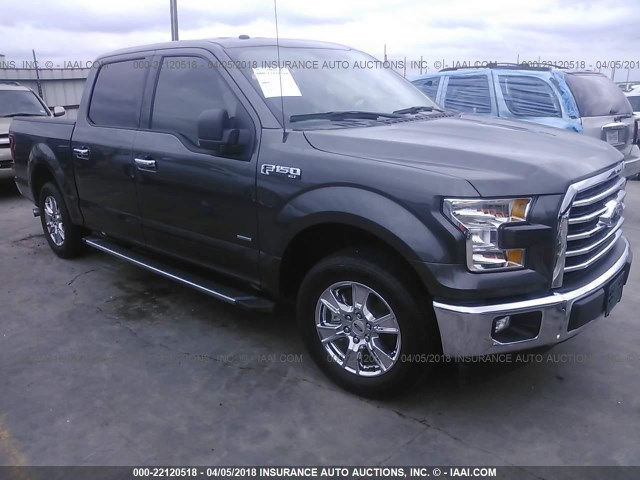 1FTEW1CP5HFA33135 - 2017 FORD F150 SUPERCREW GRAY photo 1