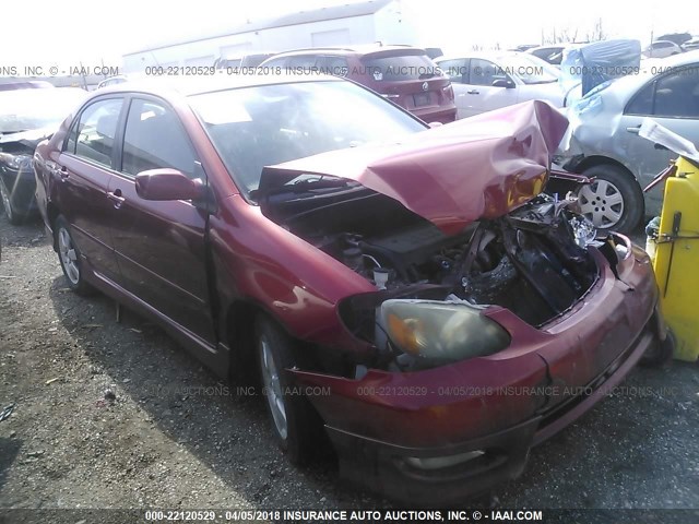 1NXBR32E07Z769752 - 2007 TOYOTA COROLLA CE/LE/S RED photo 1