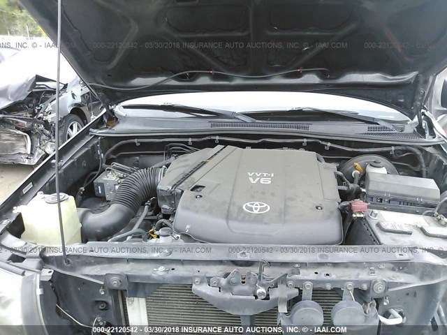 3TMJU62N06M026687 - 2006 TOYOTA TACOMA DOUBLE CAB PRERUNNER BLACK photo 10