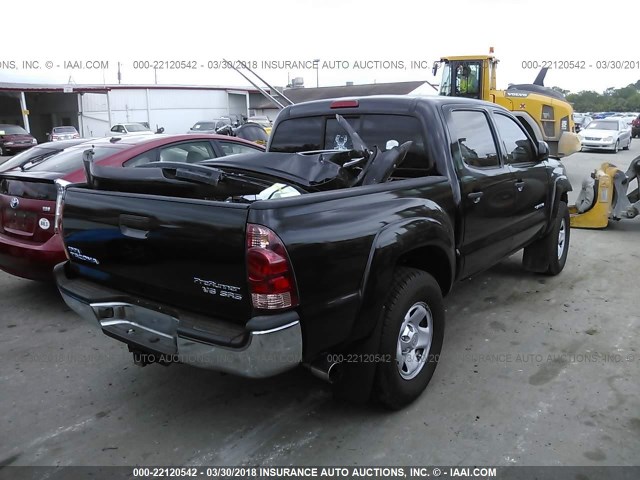 3TMJU62N06M026687 - 2006 TOYOTA TACOMA DOUBLE CAB PRERUNNER BLACK photo 4