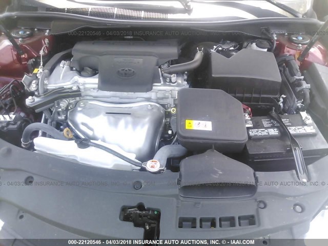 4T1BF1FK1HU626548 - 2017 TOYOTA CAMRY LE/XLE/SE/XSE BURGUNDY photo 10