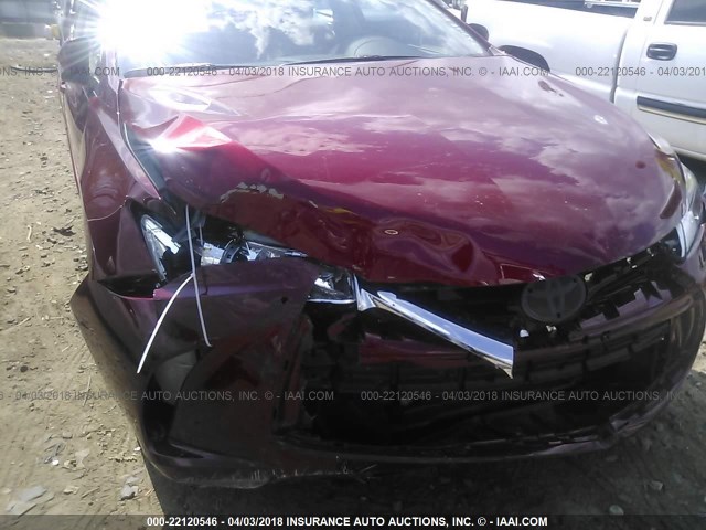 4T1BF1FK1HU626548 - 2017 TOYOTA CAMRY LE/XLE/SE/XSE BURGUNDY photo 6