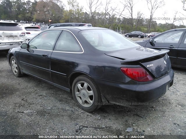 19UYA1154VL018508 - 1997 ACURA 2.2CL BLACK photo 3