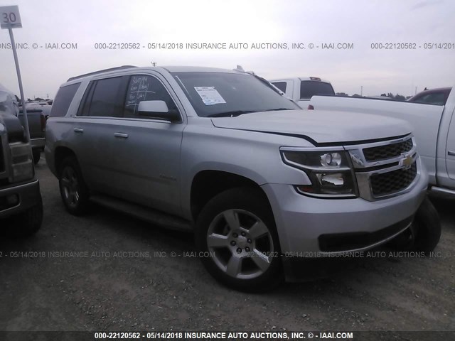 1GNSCBKC9FR744291 - 2015 CHEVROLET TAHOE C1500 LT SILVER photo 1