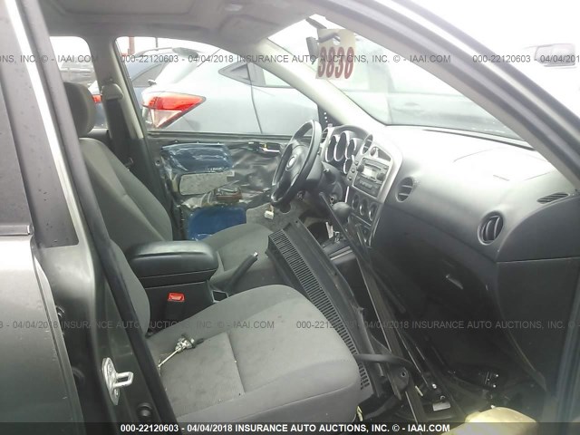 2T1KR30E28C704648 - 2008 TOYOTA COROLLA MATRIX XR GRAY photo 5