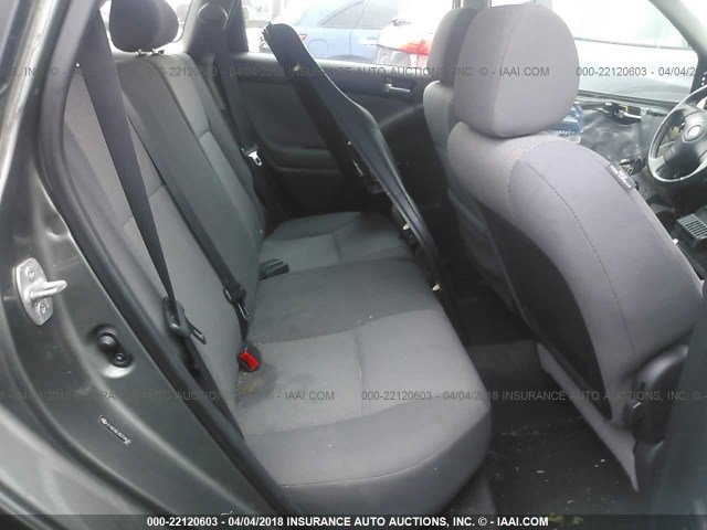 2T1KR30E28C704648 - 2008 TOYOTA COROLLA MATRIX XR GRAY photo 8
