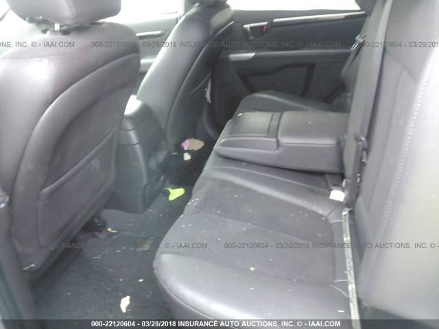 5XYZHDAG9BG010607 - 2011 HYUNDAI SANTA FE SE WHITE photo 9