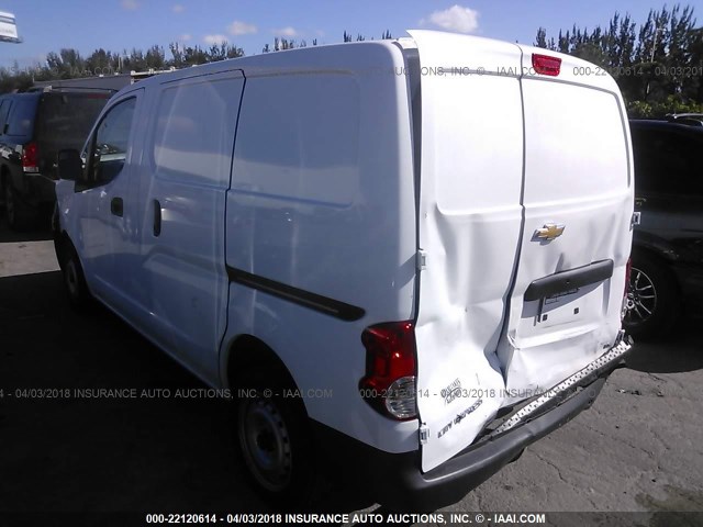 3N63M0YN6HK695443 - 2017 CHEVROLET CITY EXPRESS LS WHITE photo 3